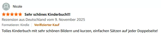 Rezension von Nicole auf Amazon