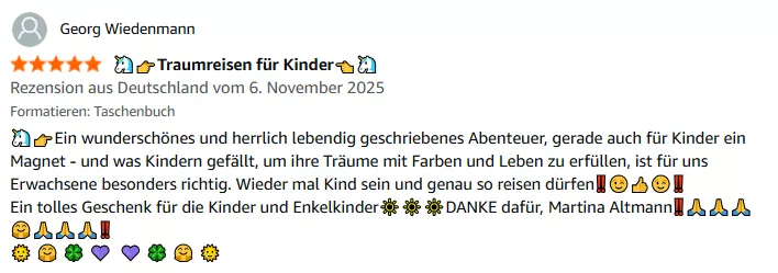 Rezension von Georg Wiedenmann auf Amazon