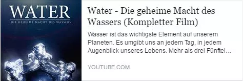 Wasser und seine geheime Macht - Filmempfehlung & Gedanken